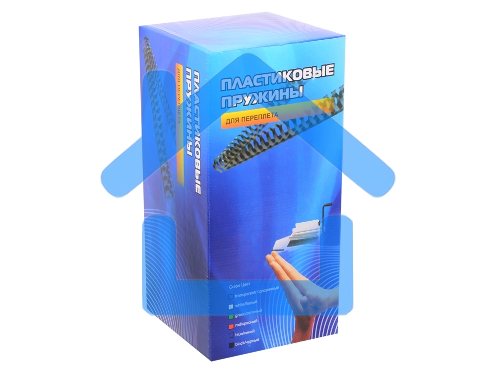 Пружины для переплета пластиковые Office Kit / ? 25 мм / 220 листов A4 / 50 шт в упаковке / белый.