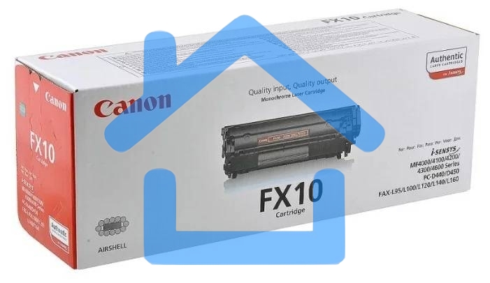 Картридж лазерный Canon FX-10 (0263B002) черный (2000 стр) для Canon FAX L100/120, MF4018/4120/4140/4150/4270/4320/4330/4340/4350/4370