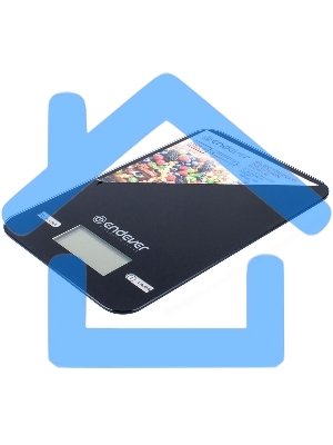 Весы кухонные электронные Endever Skyline KS-527, вес от 2 г до 5 кг. Закаленное стекло повышенной прочности, LCD-дисплей, авто откл.