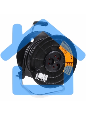 Удлинитель силовой на катушке 4 гнезда с/з 40 м 3х1 мм² STANDART PROCONNECT