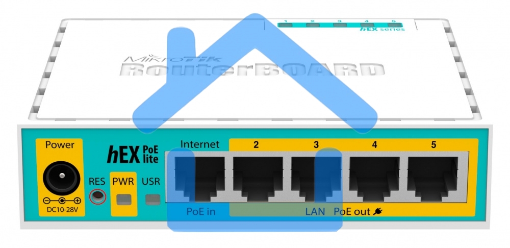 Маршрутизатор MikroTik RB750UPr2 hEX PoE lite 5x Ethernet, раздача PoE, 650 МГц ЦП, 64 МБ 5-портовый 100-Мбитный маршрутизатор с поддержкой PoE на 4-х портах