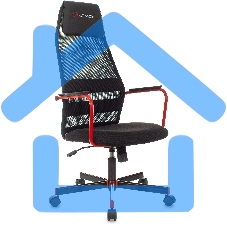 Кресло игровое Zombie ONE черный TW-01 3C11 сетка/ткань с подголов. крестовина металл