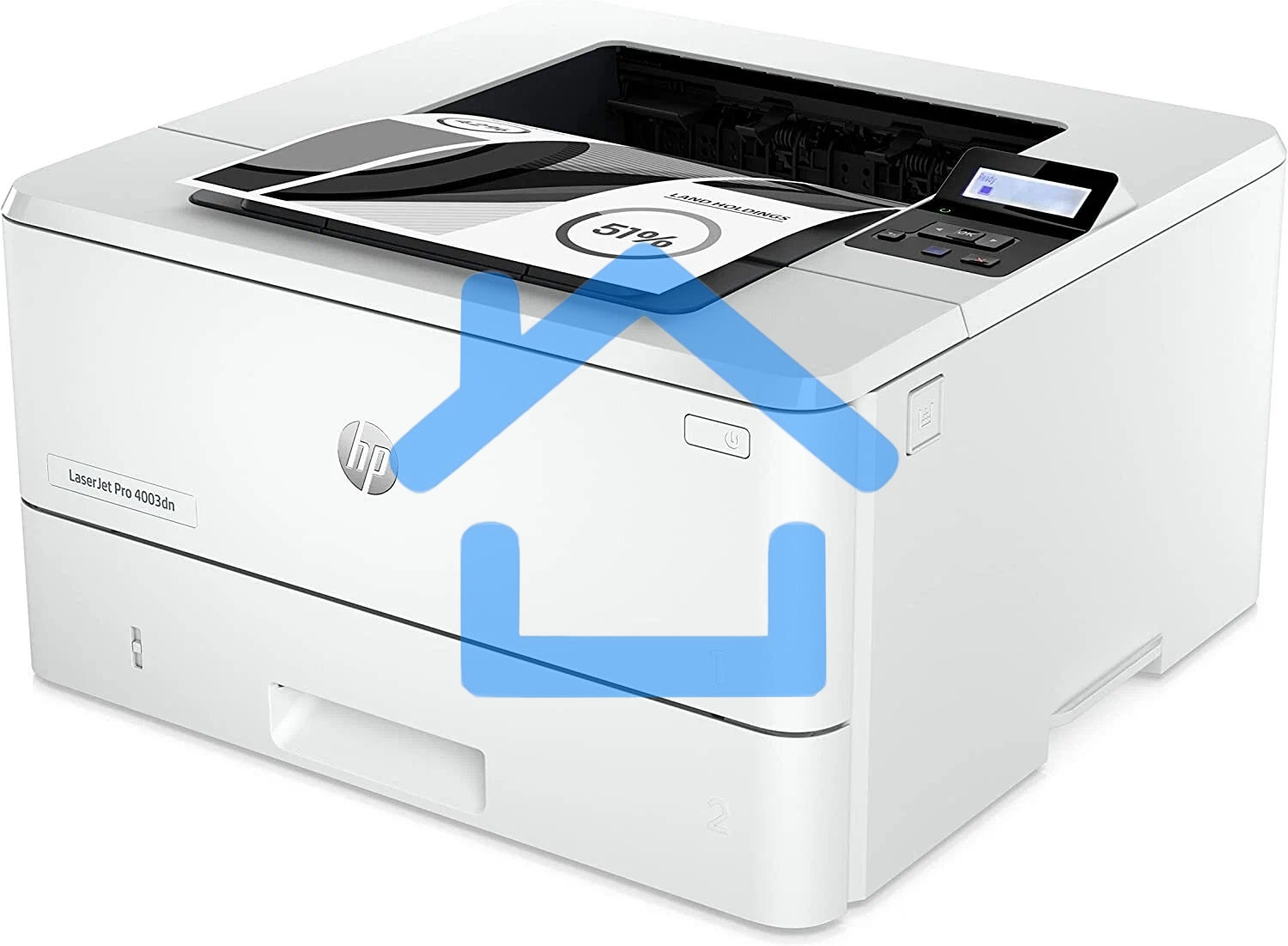 Принтер лазерный HP LaserJet Pro 4003dn (2Z609A), A4, ч/б, печ. до 40 стр/мин., 1200 x 1200 dpi, USB, RJ-45, Air Print, Mopria