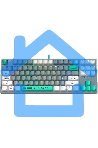 Клавиатура A4Tech Bloody S87 Energy проводная USB серый/зеленый