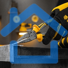 Плоскогубцы комбинированные Denzel 205 мм, трехкомпонентные рукоятки