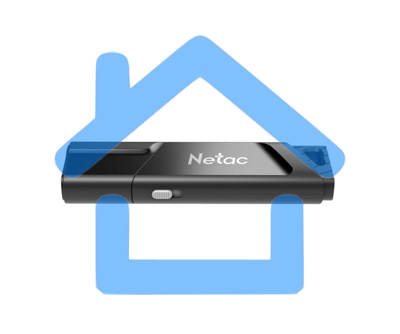 Флешка USB R/W R/W Netac U336S 128Gb <NT03U336S-128G-30BK>, USB3.0, пластиковая с защитой от записи