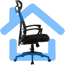 Кресло компьютерное Cactus CS-MC414-BK черный, сетка/ткань