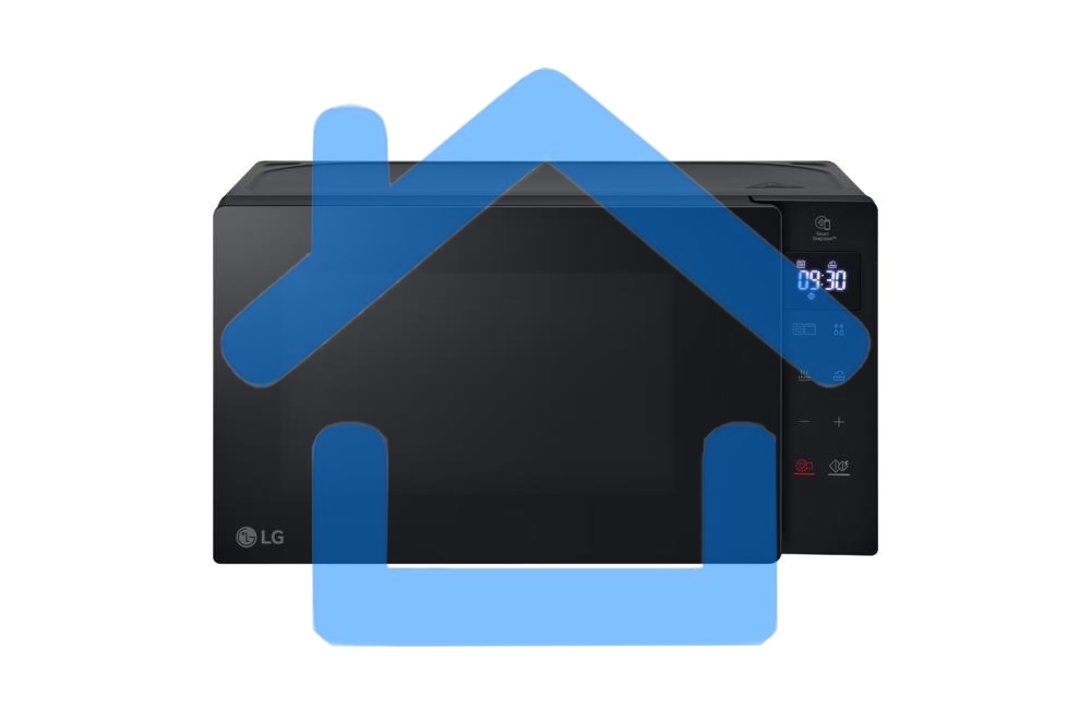 Микроволновая печь LG MH6032GAS черный, 20 л, 700 Вт, переключатели - сенсор