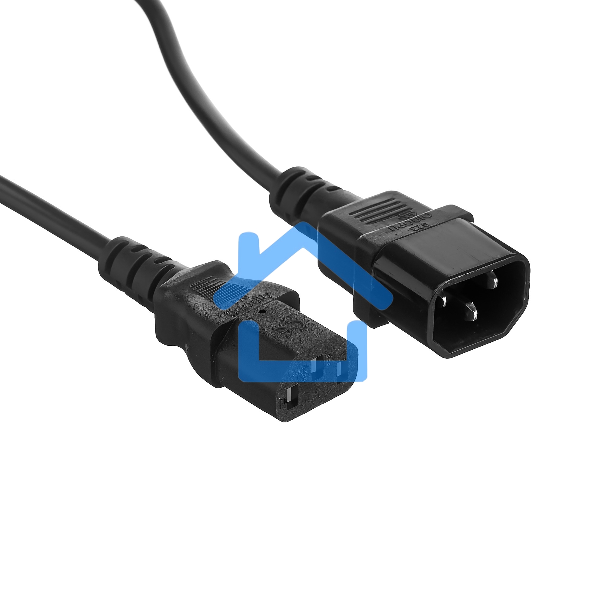 Кабель монитор-компьютер (UPS->уст-во) ExeGate Power EC-1,8P (С13->С14) VDE-250V-3*0,75-CU,10A, 1.8м