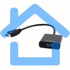 Переходник Gembird-Cablexpert Переходник HDMI-VGA, 19M/15F (A-HDMI-VGA-03)