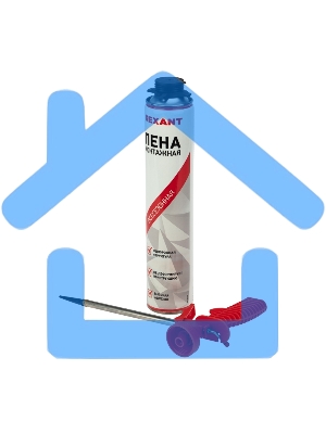 Набор пистолет + пена 50 л.