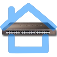 Сетевой коммутатор TP-Link SMB TL-SG1048 Коммутатор 48-port Gigabit Switch, 1U 19-inch rack-mountable steel case