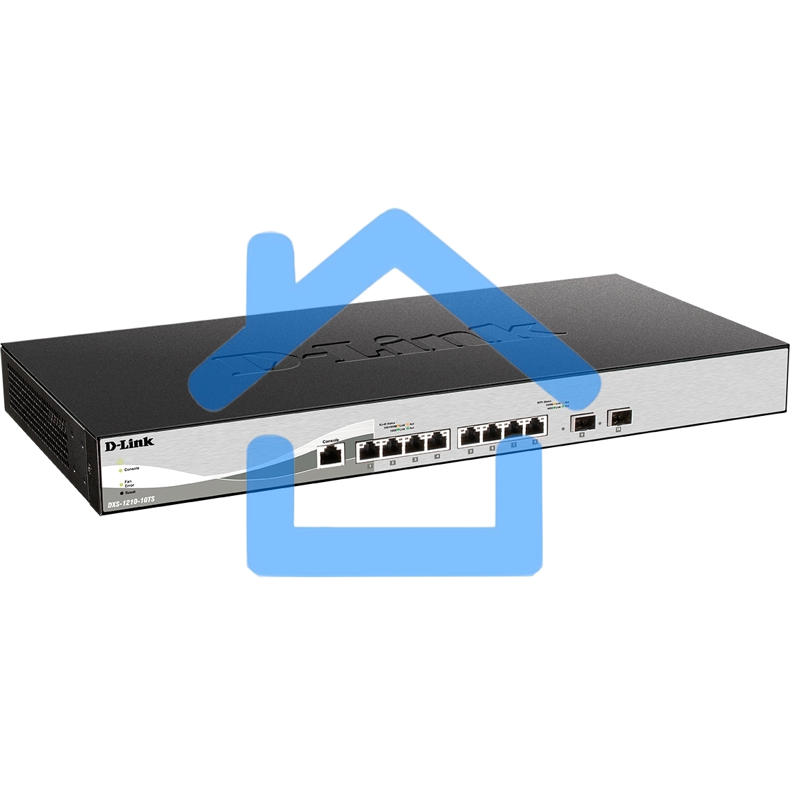 Настраиваемый L2+ коммутатор D-Link DXS-1210-10TS/B1A PROJ с 8 портами 10Gbase-T и 2 портами 10Gbase-X SFP+