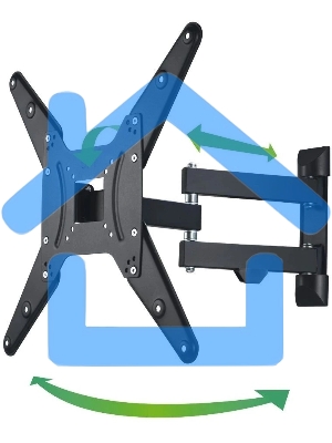 Кронштейн для телевизора Hama 00220824 черный 32