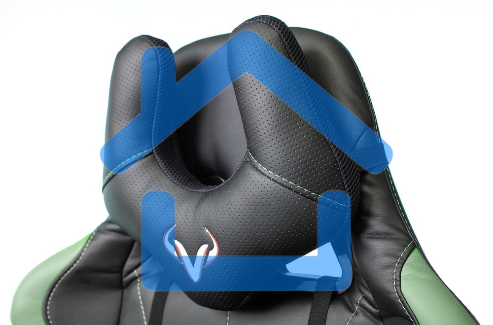 Кресло игровое Бюрократ VIKING 5 AERO LGREEN черный/салатовый искусственная кожа