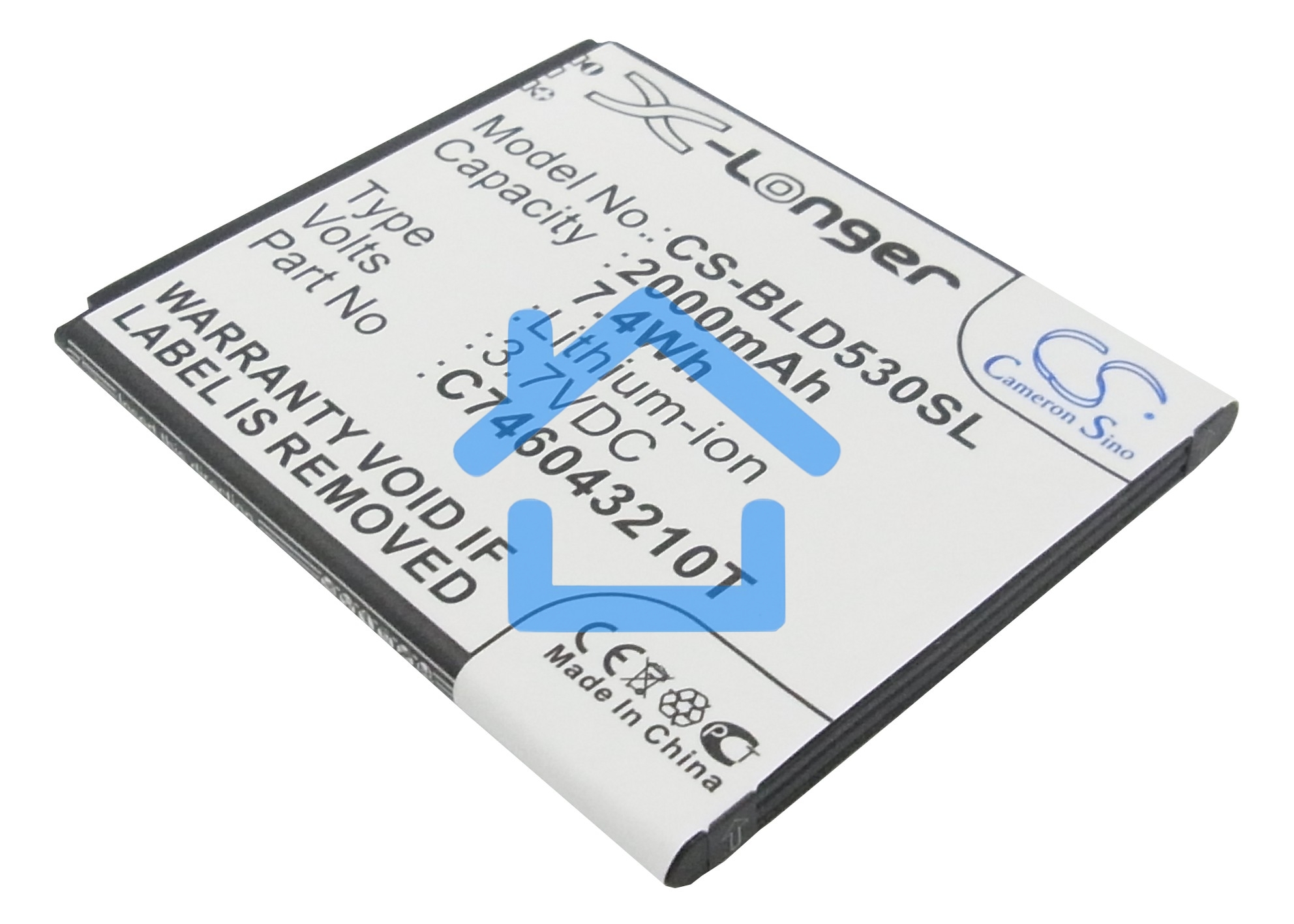 Аккумулятор CameronSino CS-BLD530SL для Explay Fresh 3.7V / 2000mAh / 7.40Wh