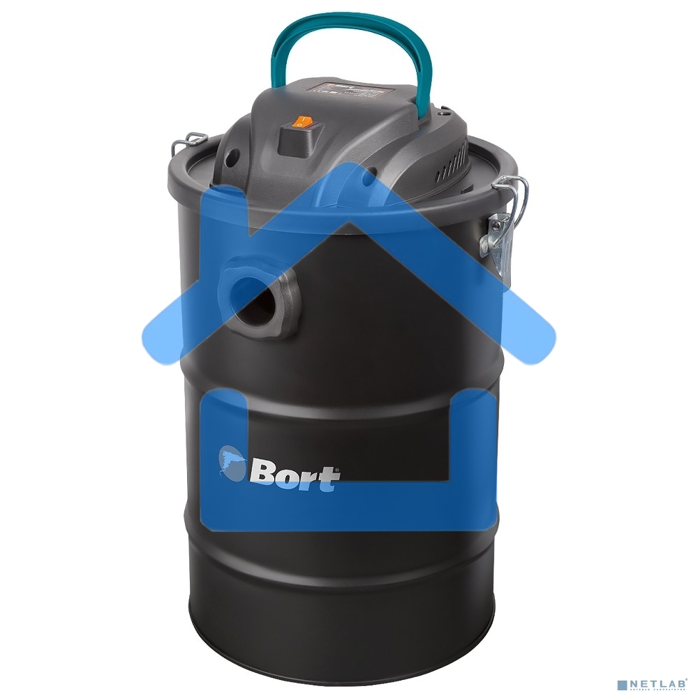 Пылесос для сбора золы Bort BAC-500-22 (98291834) черный, 900 Вт, уборка сухая/ влажная, пылесборник контейнер, 22 л