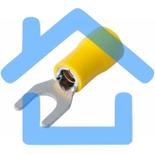 Наконечник вилочный изолированный 5.3 мм 4-6 мм² (НВи 6.0-5/НВи 5,5-5) желтый Rexant