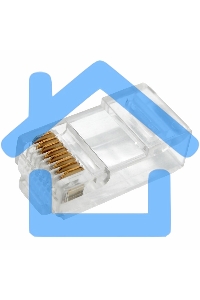 Разъем Rexant сетевой LAN на кабель, штекер 8Р8С (Rj-45), под обжим (2шт.)