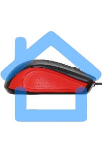 Мышь проводная Acer OMW012 черный/красный, 1200 dpi, USB, кнопки - 3