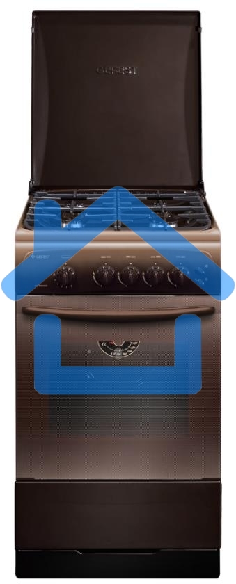 Плита газовая Gefest CG 50M04 K83 коричневый, конфорок 4 газовых, духовка 42 л, 50 см x 85 см x 57 см