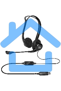 Наушники с микрофоном Logitech 960 черный 2.4м накладные оголовье (981-000100)