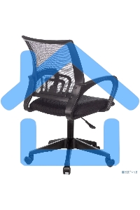 Кресло компьютерное Бюрократ CH-695NLT/BLACK спинка сетка черный TW-01, сиденье черный TW-11