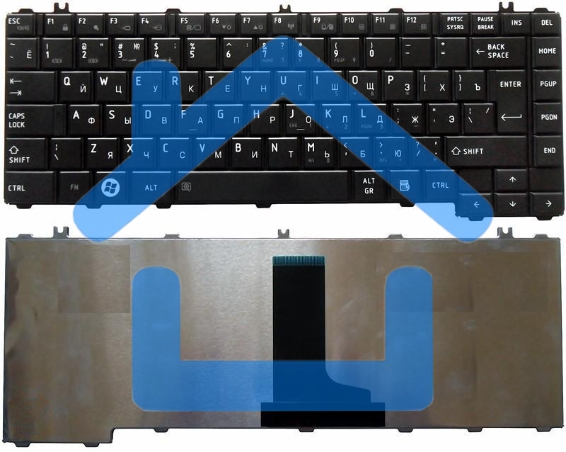 Клавиатура для ноутбука Toshiba Satellite C600 L600 L630 L640 C640 черная