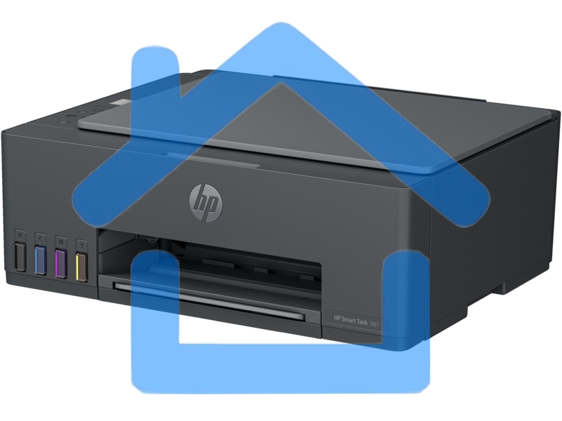 МФУ струйное HP Smart Tank 581 AiO (4A8D4A), A4, цветной, печ. до 22 стр/мин. (ч/б) до 16 стр/мин. (цвет), 1200 x 1200 dpi, USB, Wi-Fi, Air Print, Mopria