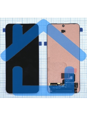 Дисплей (модуль) в сборе с тачскрином для Samsung Galaxy S24 черный orig lcd