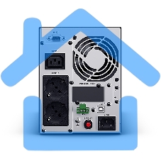 Источник бесперебойного питания Сайбер Электро ИБП ЭКСПЕРТ-II-1000 Онлайн, Напольное исполнение 1000ВА/900Вт USB/RS-232/SNMPslot (2 EURO + 1 IEC С13) (12В /7Ач. х 2)