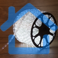 Дюралайт Neon-night LED, свечение с динамикой (3W) - белый, 36 LED/м, бухта 100м