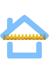 Клеммная винтовая колодка KВ-6 2,5-6, ток 6 A, полиэтилен желтый Rexant (10 шт./уп.)