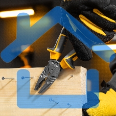 Плоскогубцы комбинированные Denzel 205 мм, трехкомпонентные рукоятки