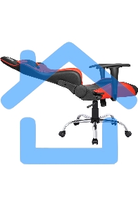 Кресло игровое Defender Azgard черный/Красный, полиуретан, 60мм