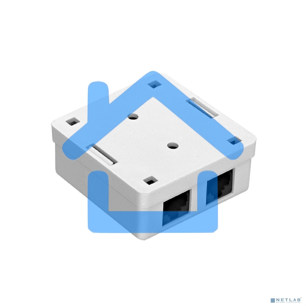 Розетка внешняя двойная ExeGate SM2-RJ45-C5 RJ-45 кат.5/5E UTP Krone/110