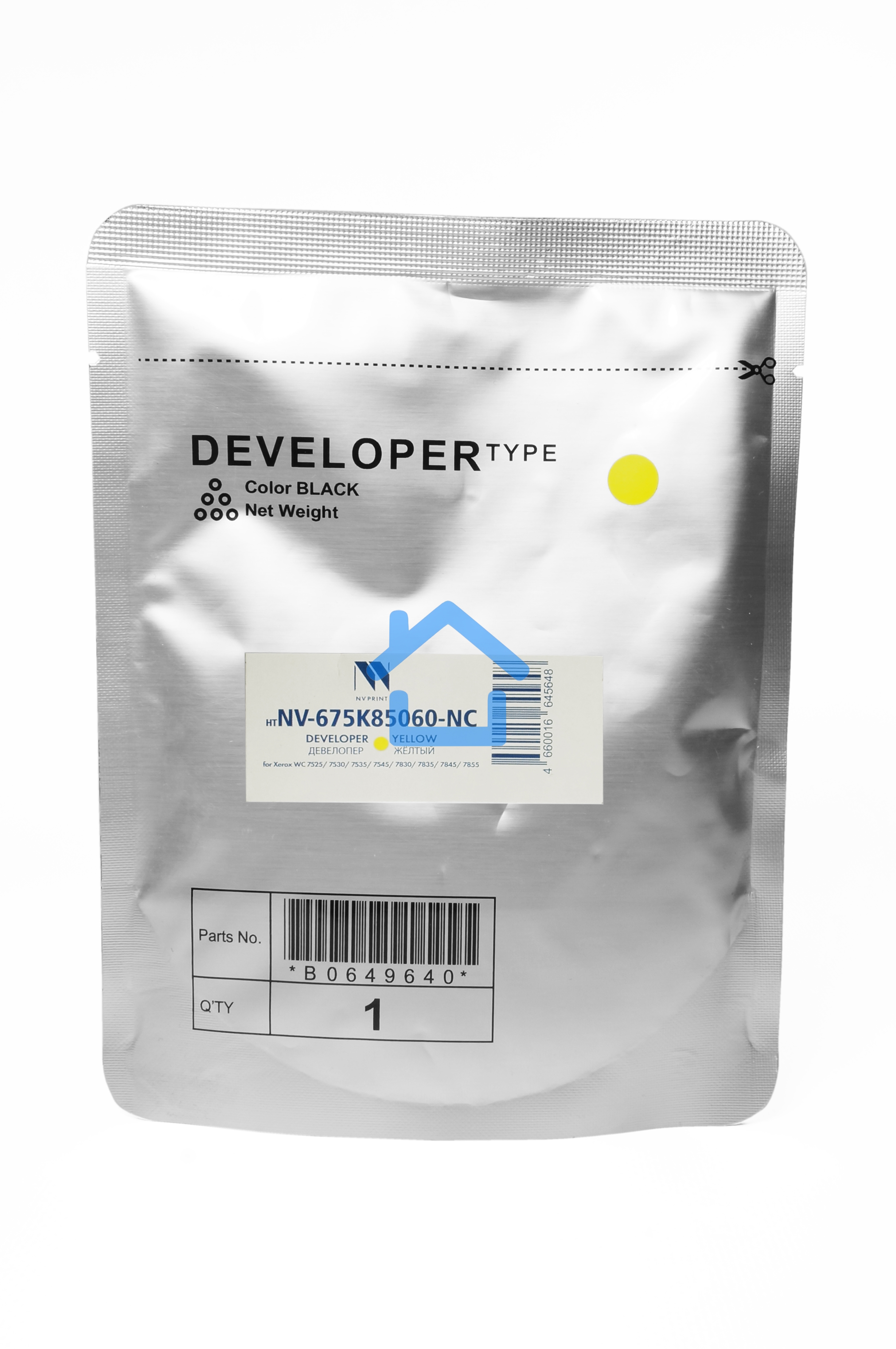 Девелопер для XEROX WC 7525 7530 7535 7545 7830 7835 7845 7855 желтый (675K85060)