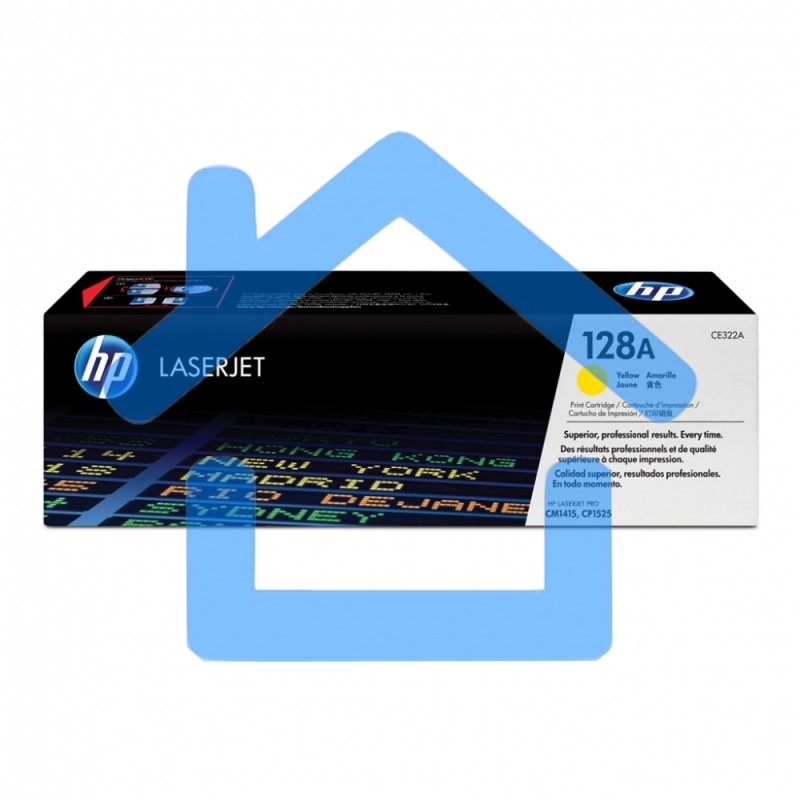 Картридж лазерный HP CE322A 128A желтый для CLJ Pro CM1415FN/CM1415FNW/CP1525N/CP1525NW 1300 стр.
