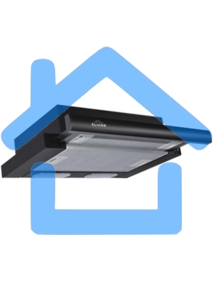 Вытяжка встраиваемая Elikor Интегра 45П-400-В2Л черный/черный, 45 см, 400 куб. м/ч, 55 дБ