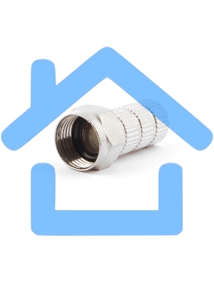 Коннектор Cablexpert F SPL6-02, для кабеля RG6, 5шт, с уплот. рез. кольцом