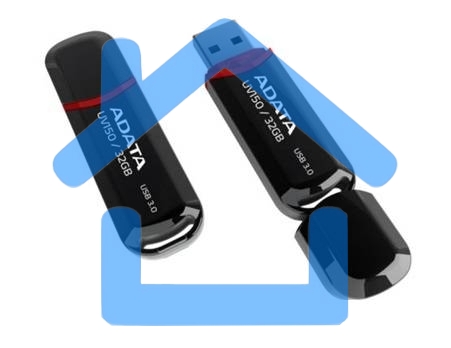 Флешка USB ADATA UV150 (AUV150-64G-RBK), 64 Gb, USB 3.0, R/W 100/40, черный