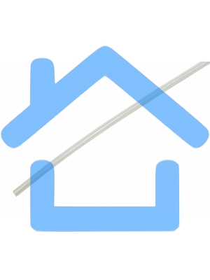 Термоусадочная трубка 3,5/1,75 мм, прозрачная, упаковка 50 шт. по 1 м 20-3509 Rexant