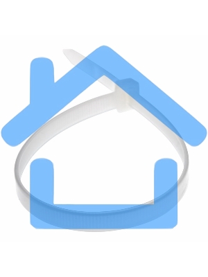 Хомут-стяжка кабельная нейлоновая Rexant 350 x7,6 мм, белая, упаковка 100 шт.