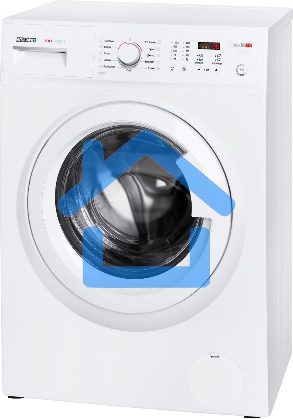 Стиральная машина Atlant СМА 40М105-00 белый, загрузка фронтальная 4 кг, 1000 об/мин., класс: А+