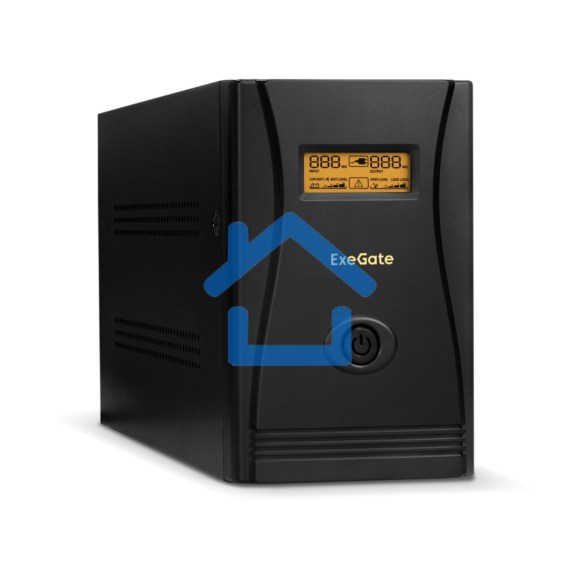 Источник бесперебойного питания ExeGate SpecialPro Smart LLB-1600.LCD.AVR.4SH 1600VA/950W, LCD, AVR, 4*Schuko, черный