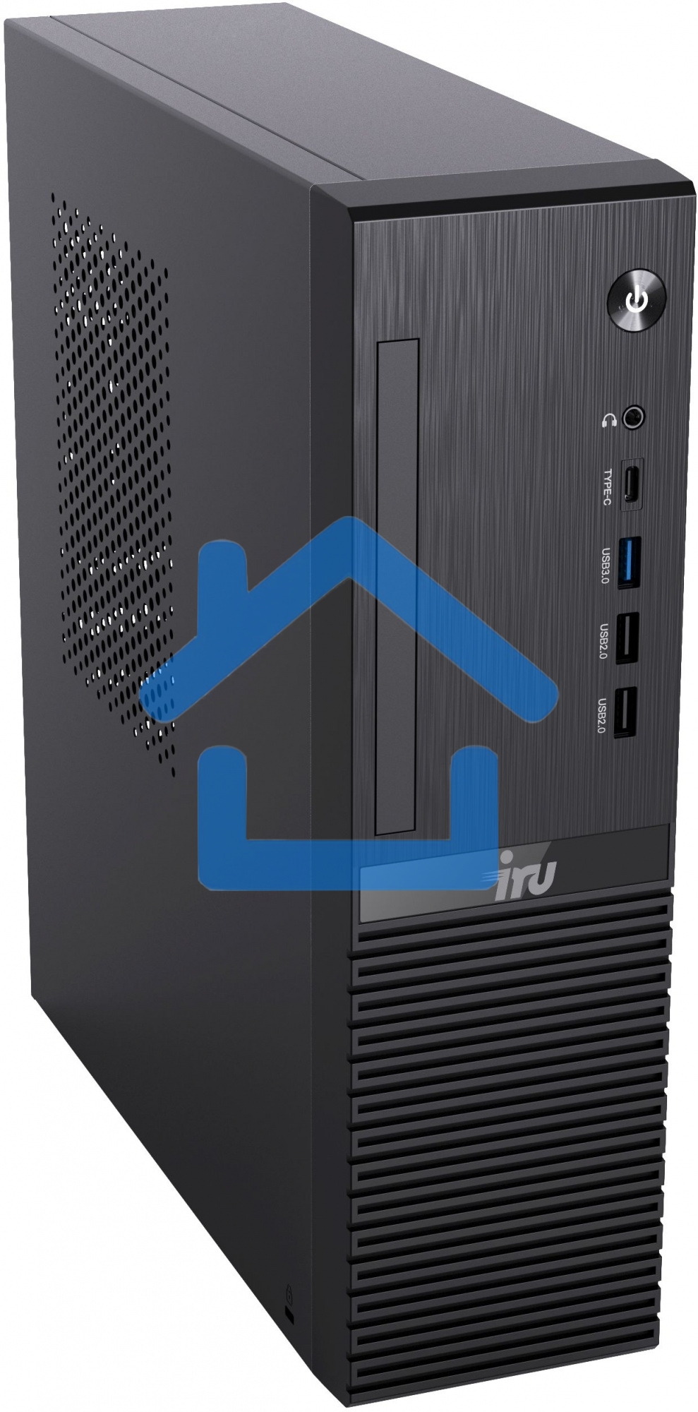 Компьютер IRU 310SC SFF i3 12100 (3.3) 8Gb SSD256Gb UHDG 730 Windows 11 Professional GbitEth 200W черный (1969054)