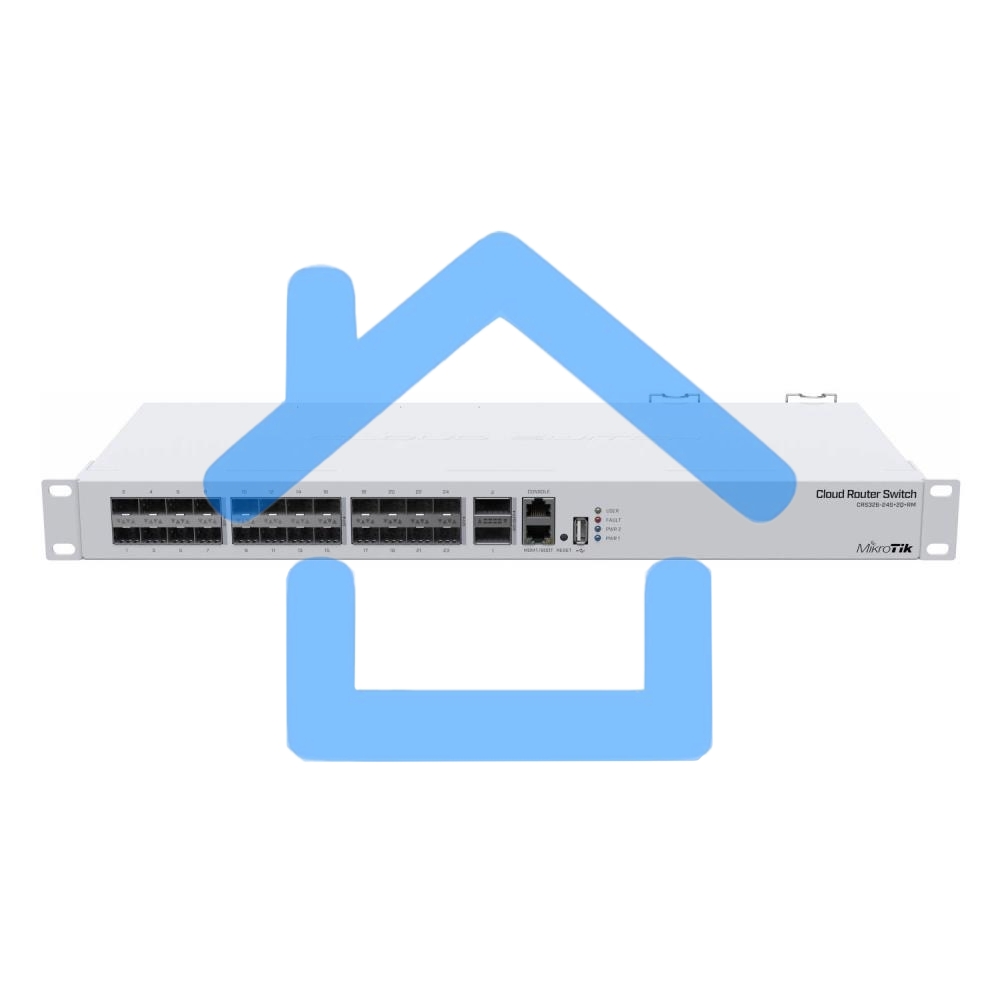 Коммутатор в стойку MikroTik CRS326-24S+2Q+RM, 24х SFP+, 2x QSFP+