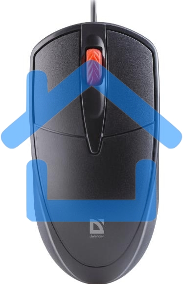 Мышь проводная Defender Icon MB-057 черный, 1000 dpi, USB, кнопки - 3