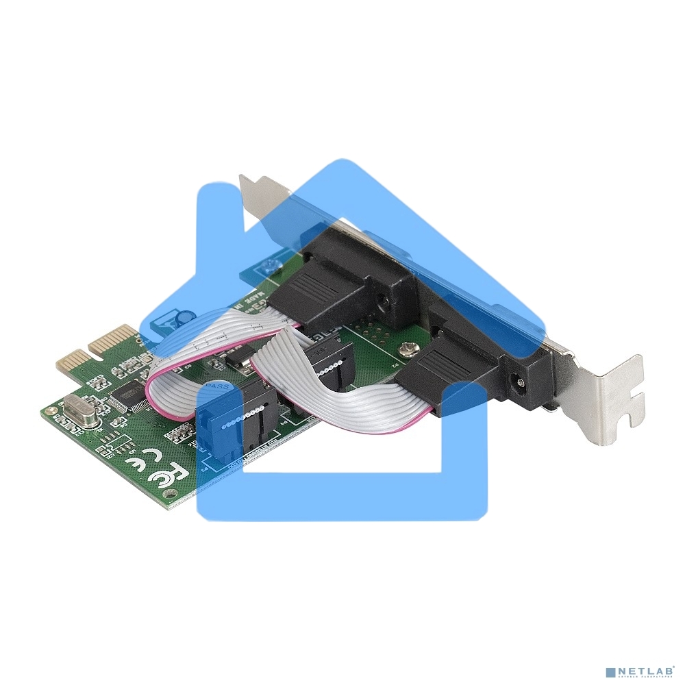 Контроллер ExeGate EXE-307 PCI-E, 2*COM port (OEM)