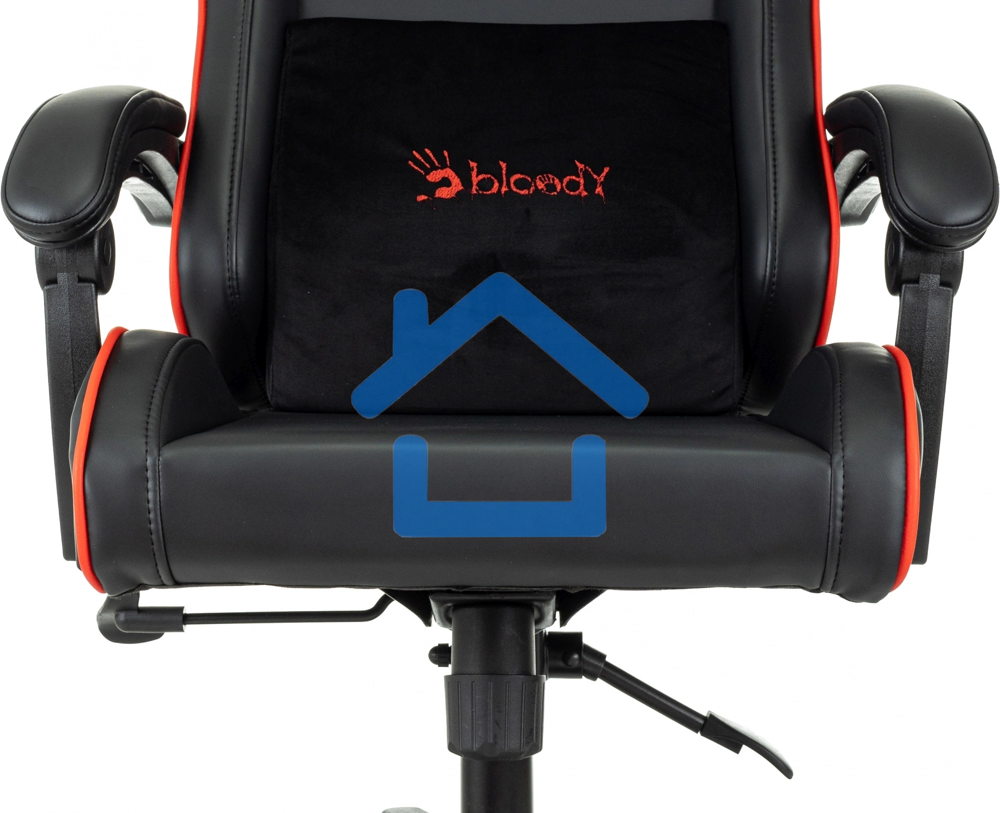 Кресло игровое A4Tech Bloody GC-780 черный, сиденье черный кожзам с подголов. крестов. металл черный, пластик черный